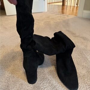Banana Republic Black Over the Knee Boots